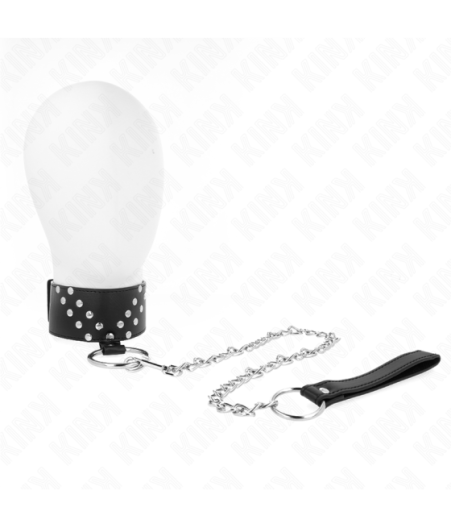 KINK - COLLANA CON CINTURA 65 CM CON RIVETTO A V REGOLABILE 36-43 CM X 5 CM