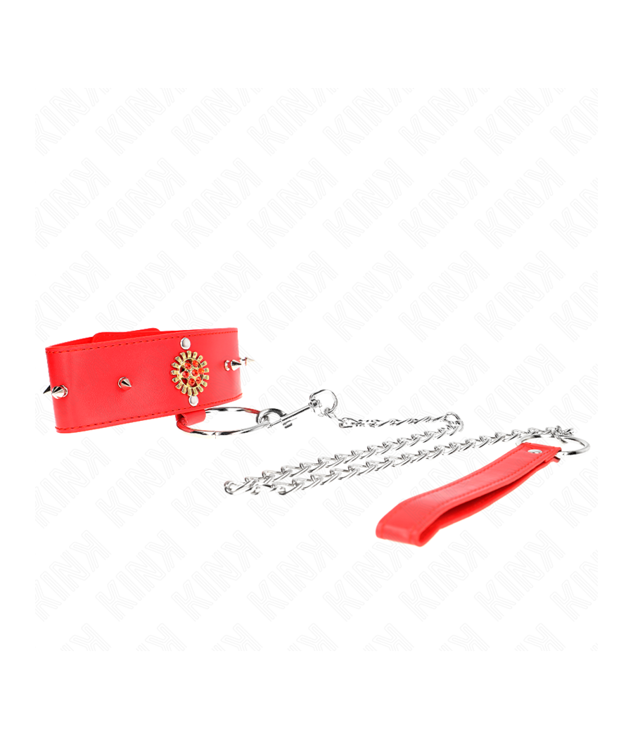 KINK - COLLANA DI DIAMANTI ROSSI CON CINTURA 65 CM REGOLABILE 35-51 CM X 7 CM