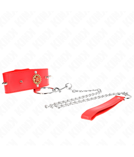 KINK - COLLANA DI DIAMANTI ROSSI CON CINTURA 65 CM REGOLABILE 35-51 CM X 7 CM