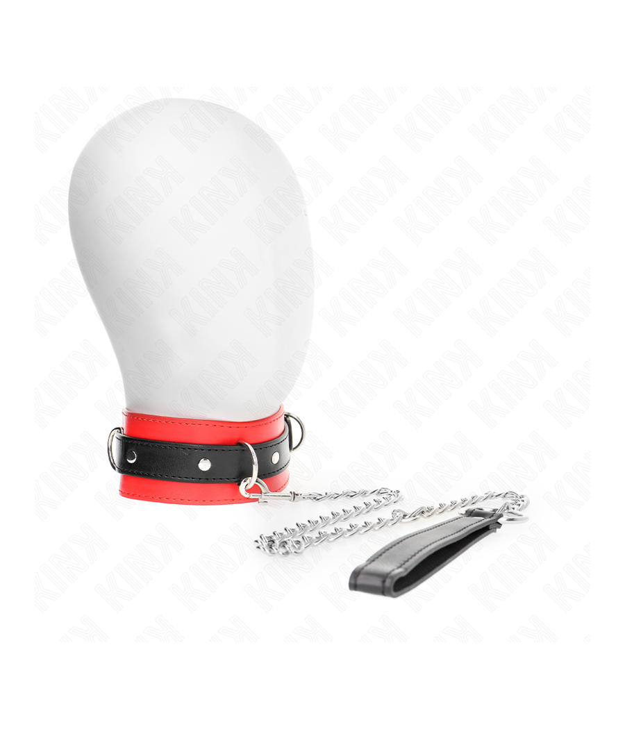 KINK - COLLARE CON CINTURA 65 CM CON CINTURINO ROSSO 54 X 4,5 CM