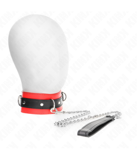KINK - COLLARE CON CINTURA 65 CM CON CINTURINO ROSSO 54 X 4,5 CM