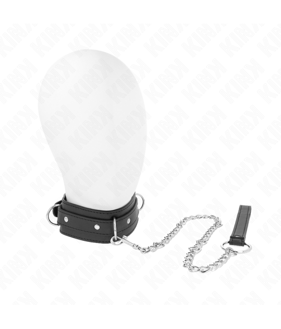 KINK - COLLANA CON GUINZAGLIO 65 CM MODELLO 3 ANELLI 1 REGOLABILE 38-49 CM X 5 CM