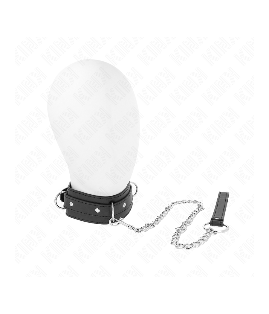 KINK - COLLANA CON GUINZAGLIO 65 CM MODELLO 3 ANELLI 1 REGOLABILE 38-49 CM X 5 CM