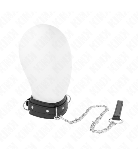 KINK - COLLANA CON GUINZAGLIO 65 CM MODELLO 3 ANELLI 1 REGOLABILE 38-49 CM X 5 CM