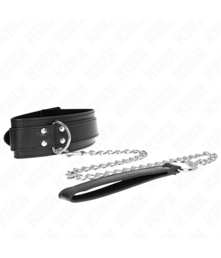 KINK - COLLANA CON CINTURINO 65 CM FIBBIE ARGENTO REGOLABILE 33-46 CM X 5,5 CM