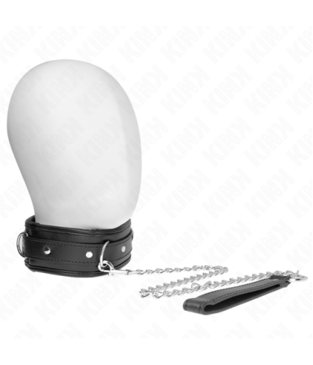 KINK - COLLANA CON CINTURINO IN SIMILPELLE SPUGNA MODELLO 3 REGOLABILE 37-54 CM X 3 CM