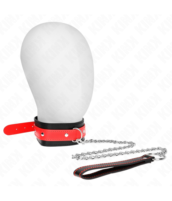 KINK - COLLANA CON CINTURINO ROSSO 65 CM REGOLABILE 36-43 CM X 5 CM