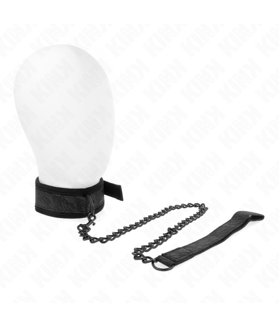 KINK - COLLARE MODELLO BASE CON GUINZAGLIO 77 CM MODELLO 5 REGOLABILE 34-54 CM X 5 CM