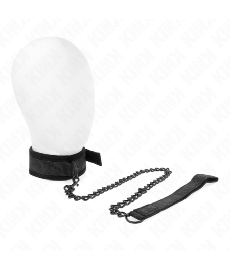 KINK - COLLARE MODELLO BASE CON GUINZAGLIO 77 CM MODELLO 5 REGOLABILE 34-54 CM X 5 CM