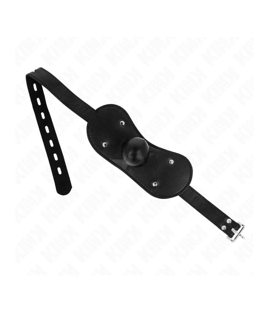 KINK - MASCHERA BOCCA BALL GAG CON SERRATURA REGOLABILE 42-60 CM