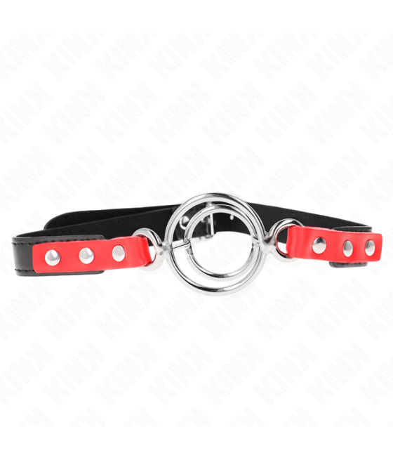 KINK - GAG CON O-RING MULTIPLI 4/4,8 CM ROSSO 38 X 56 CM