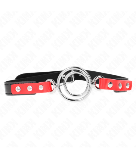 KINK - GAG CON O-RING MULTIPLI 4/4,8 CM ROSSO 38 X 56 CM