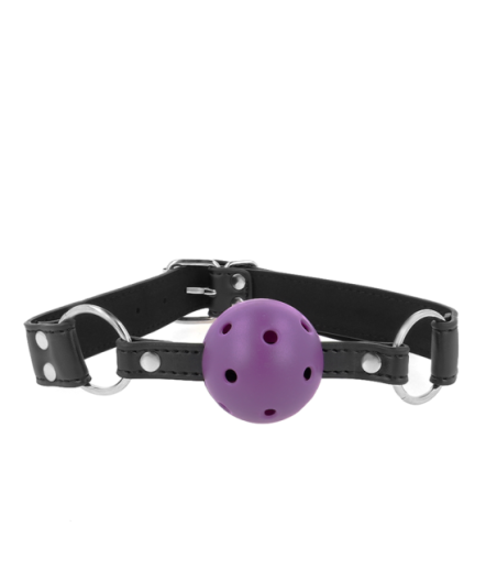 KINK - PALLA TRASPIRANTE BAVAGLIO 4 CM CON DOPPIO RIVETTO VIOLA 62,5 x 2,5 CM REGOLABILE 42-58 CM