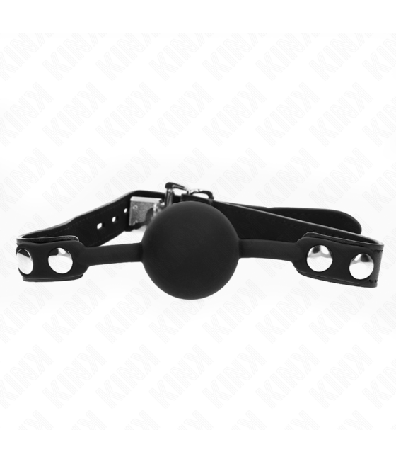 KINK - MODELLO 1 PALLA IN SILICONE 4 CM GAG CON SERRATURA 60 x 2 CM