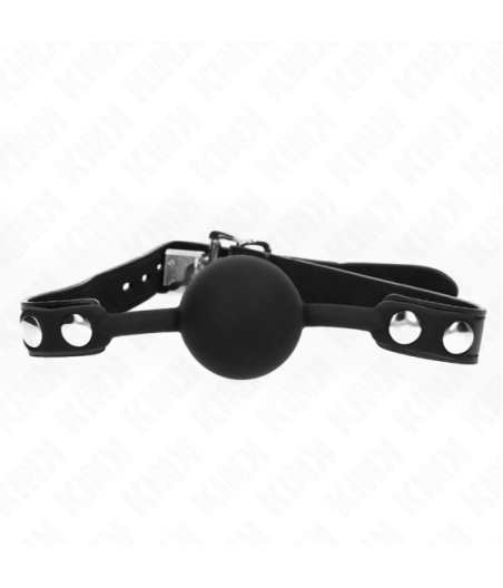 KINK - MODELLO 1 PALLA IN SILICONE 4 CM GAG CON SERRATURA 60 x 2 CM