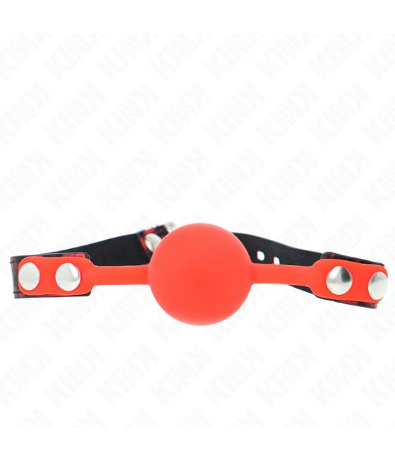 KINK - MODELLO 2 PALLA IN SILICONE 4 CM GAG CON SERRATURA 60 x 2 CM