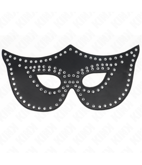 KINK - MASCHERA IN SIMILPELLE CON RIVETTI MODELLO 2 30 x 12 CM