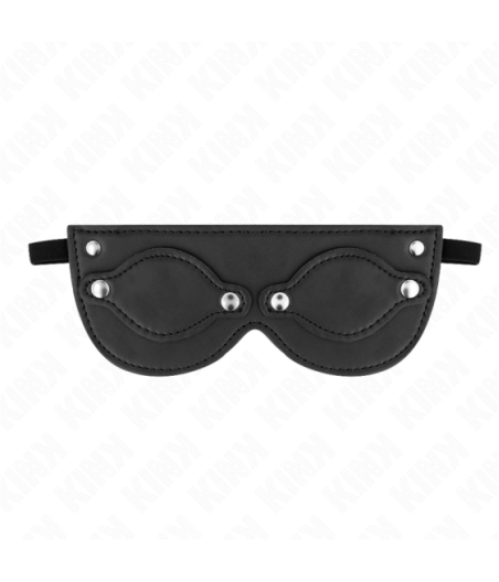 KINK - MASCHERA IN SIMILPELLE CON COPRI OCCHI RIMOVIBILI 22 x 9 CM