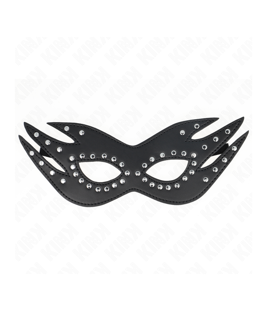 KINK - MASCHERA IN SIMILPELLE CON RIVETTI MODELLO 3 26 x 9,5 CM