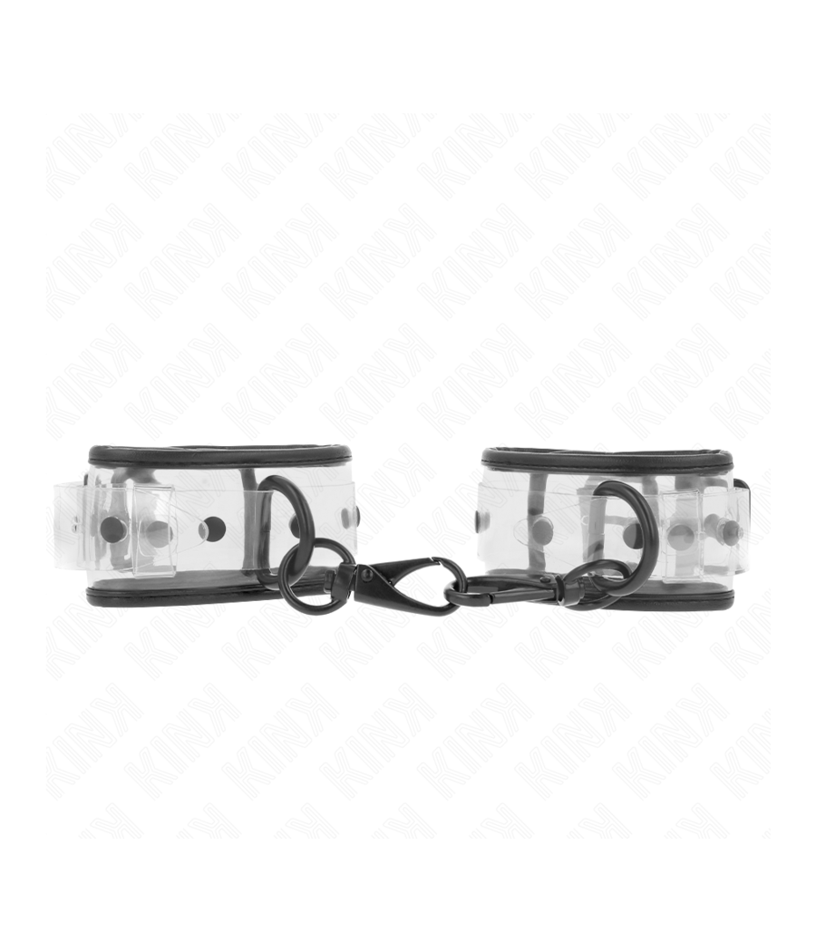 KINK - POLSINI DA POLSO TRASPARENTI REGOLABILI 18-30 CM X 5,5 CM
