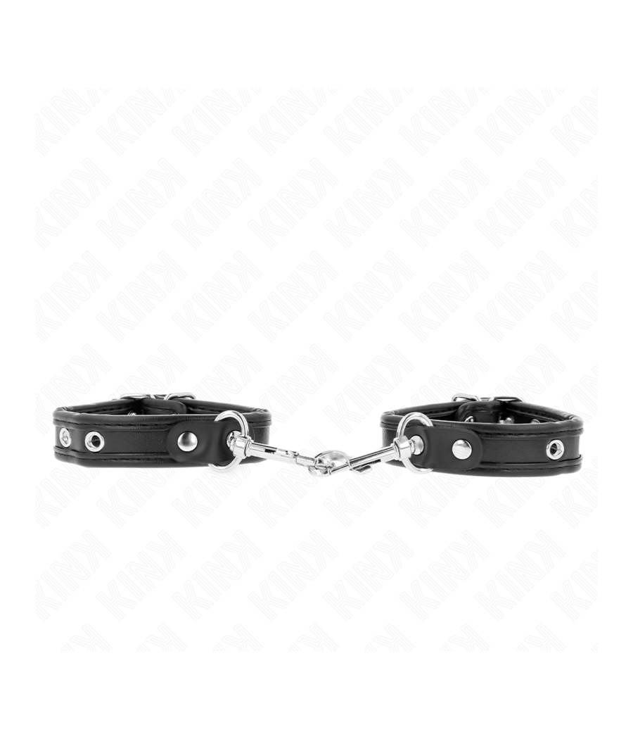 KINK - MINI BRACCIALETTI NERI CON BORCHIE REGOLABILI 16-22 CM X 2 CM
