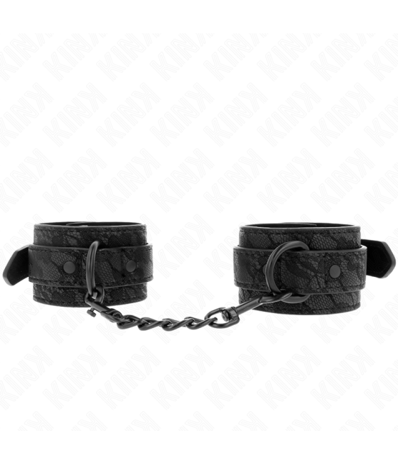 KINK - POLSI RICOPERTI DI PIZZO SCURO REGOLABILI NERO 19-26 CM