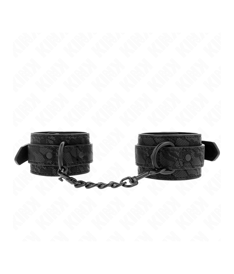 KINK - POLSI RICOPERTI DI PIZZO SCURO REGOLABILI NERO 19-26 CM