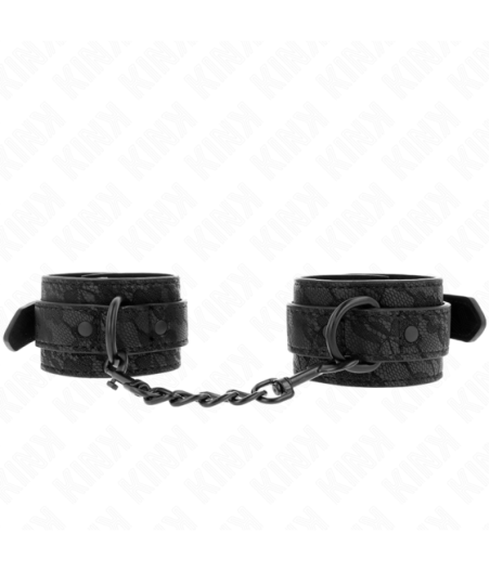 KINK - POLSI RICOPERTI DI PIZZO SCURO REGOLABILI NERO 19-26 CM