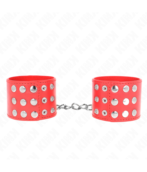 KINK - RESISTENZA DA POLSO CON CHIUSURA A SCATTO ROSSO REGOLABILE 19-24 CM X 5,5 CM