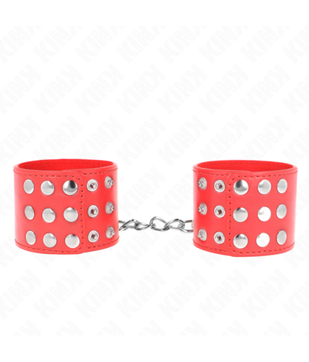 KINK - RESISTENZA DA POLSO CON CHIUSURA A SCATTO ROSSO REGOLABILE 19-24 CM X 5,5 CM