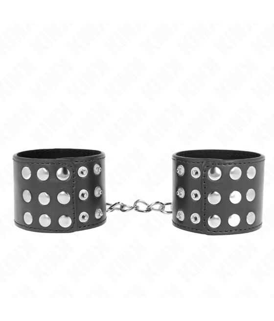 KINK - RESISTENZA DA POLSO CON CHIUSURA A SCATTO NERA REGOLABILE 19-24 CM X 5,5 CM