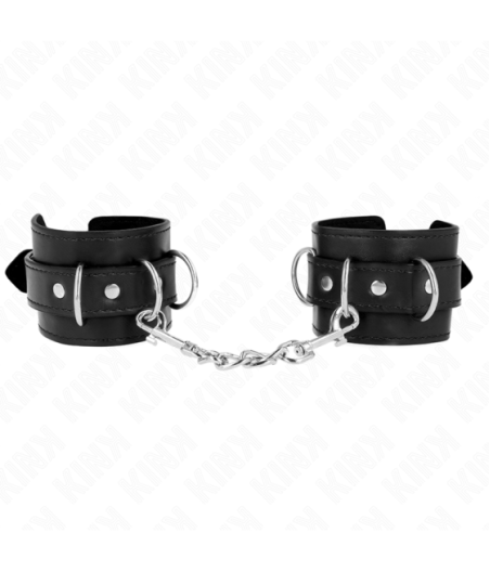 KINK - RESISTENZA DA POLSO CON 3 ANELLI A D REGOLABILE NERO 17,5-25 CM X 6 CM