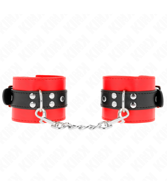 KINK - RESISTENZA DA POLSO ROSSO CON CINTURA NERA REGOLABILE 17-28 CM X 6 CM