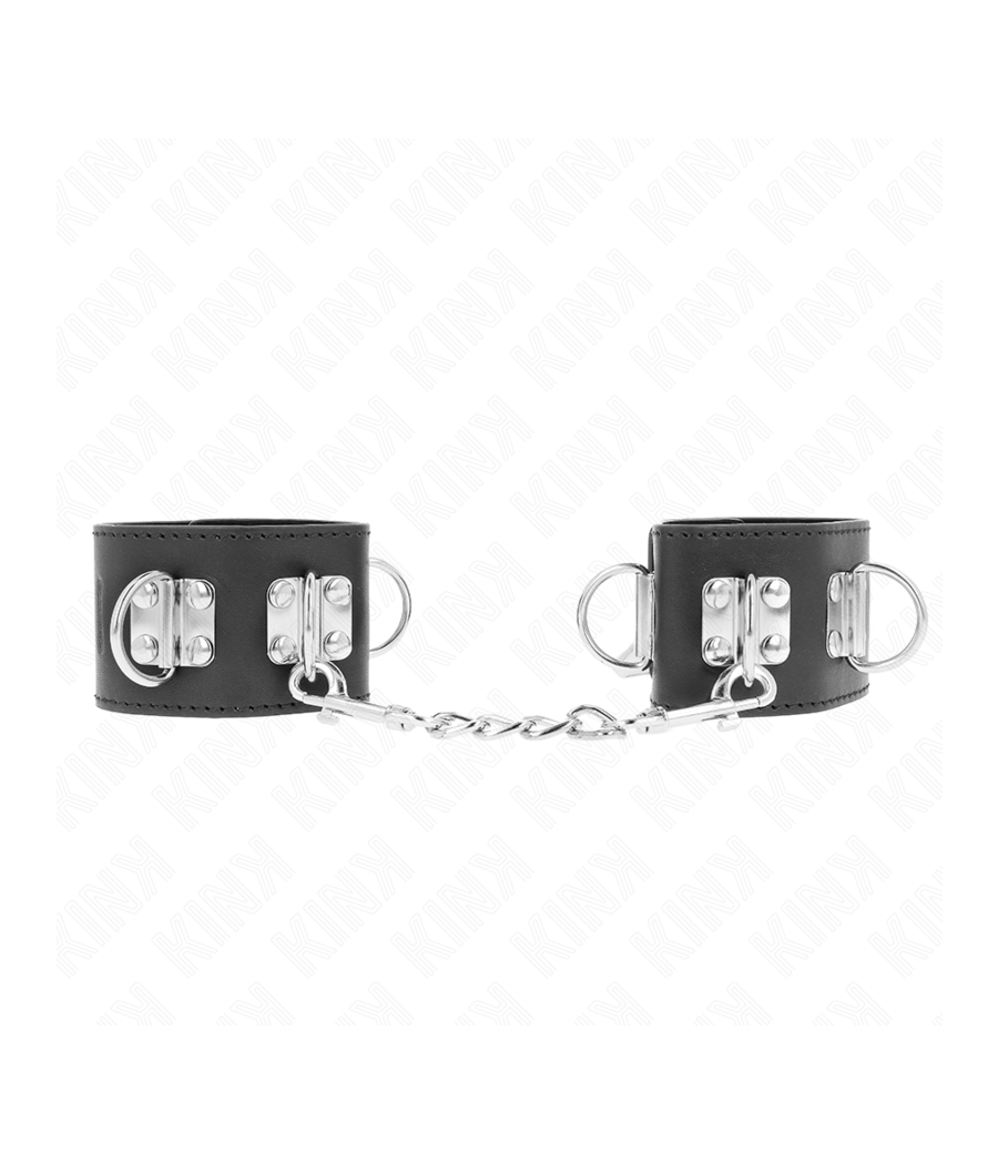 KINK - RESISTENZA DA POLSO MULTIPOSIZIONE CON CHIUSURA A LUCCHETTO NERA REGOLABILE 16-23 CM X 5,5 CM