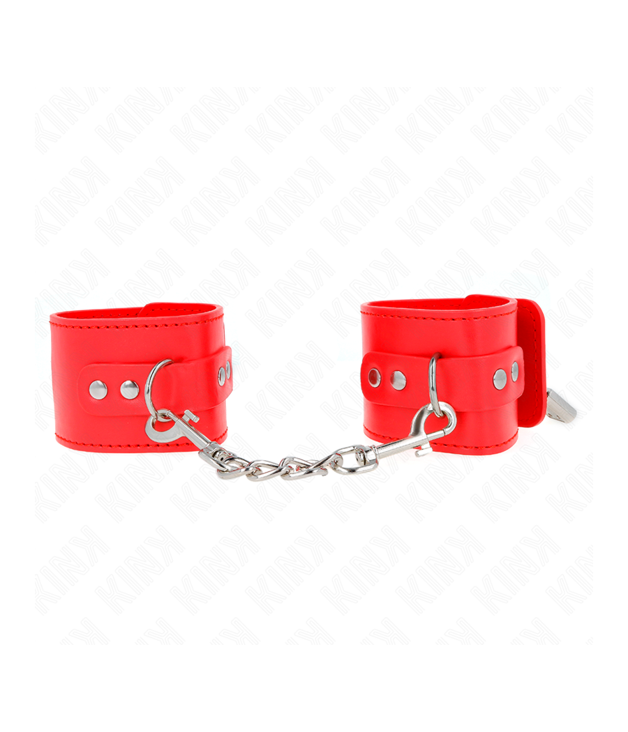 KINK - RESISTENZA DA POLSO CON CHIUSURA A LUCCHETTO ROSSO REGOLABILE 16-23 CM X 5,5 CM