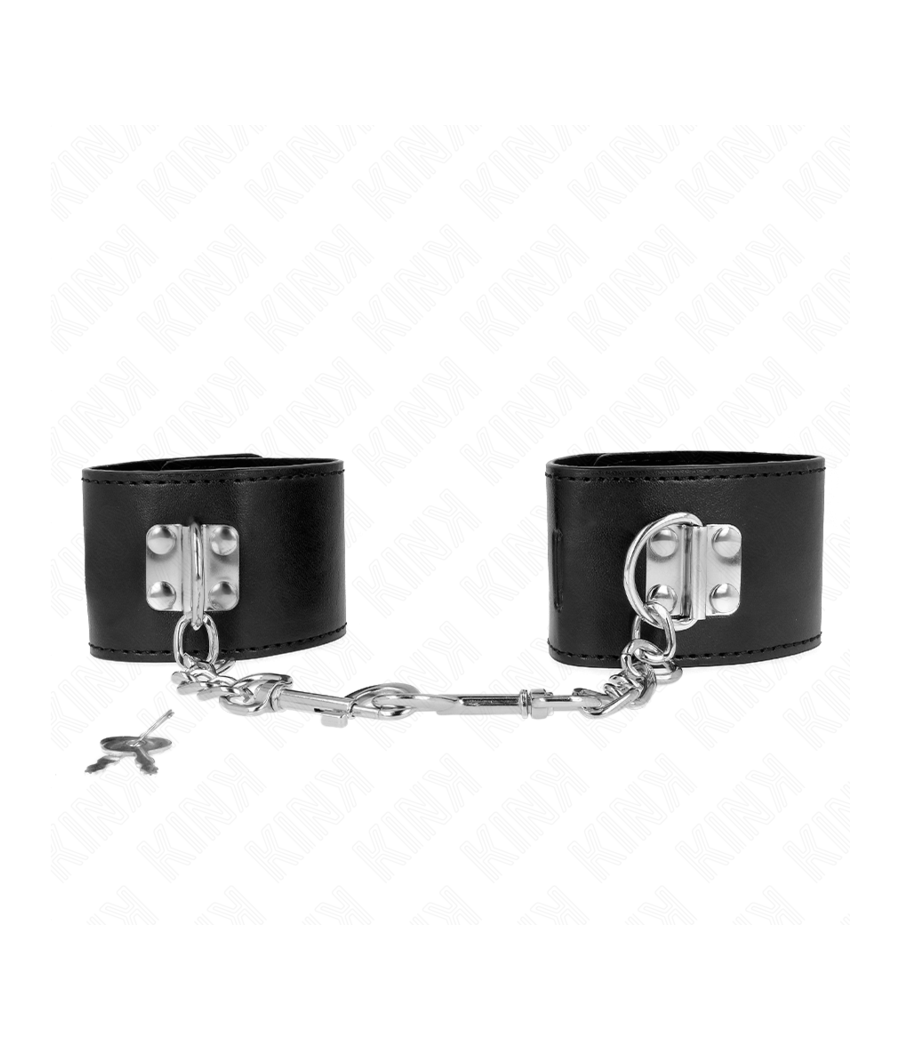 KINK - RESISTENZA DA POLSO CON CHIUSURA A LUCCHETTO NERO REGOLABILE 16-23 CM X 5,5 CM