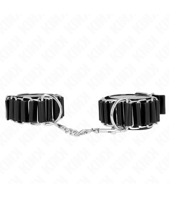 KINK - TENUTA DA POLSO SOTTILE A CERNIERA NERA REGOLABILE 16-22 CM X 3,5 CM