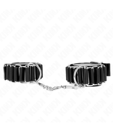 KINK - TENUTA DA POLSO SOTTILE A CERNIERA NERA REGOLABILE 16-22 CM X 3,5 CM