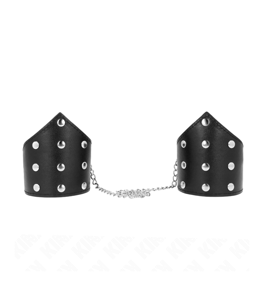 KINK - BRACCIALI STILE PUNTO NERO CON CATENA REGOLABILE 17-23 CM X 8,5 CM