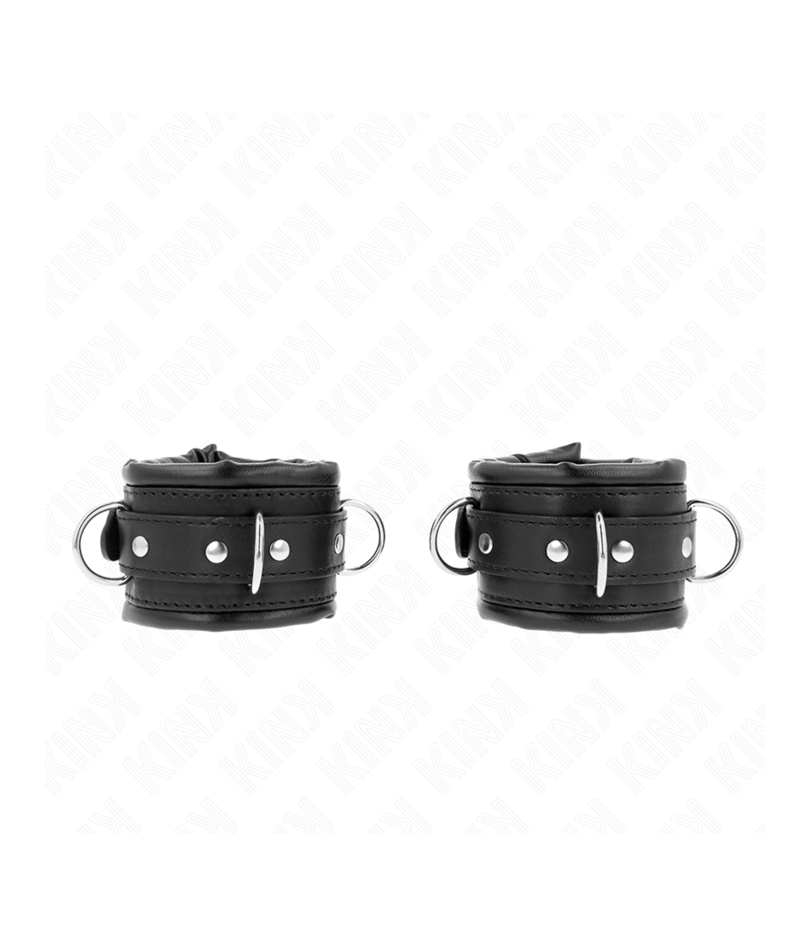 KINK - RESISTENZA DA POLSO PESANTE CON FODERA IN PELLICCIA NERA REGOLABILE 20-30 CM X 6 CM