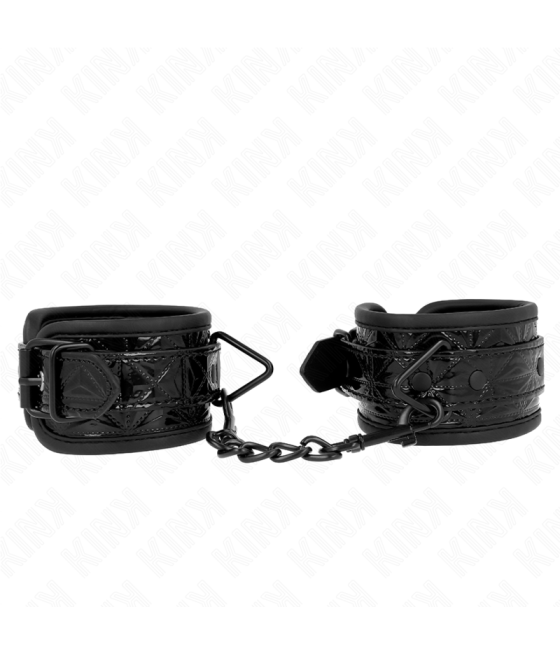 KINK - RESISTENZA DA POLSO CON MOTIVO A DIAMANTI NERO REGOLABILE 17-26 CM X 5,5 CM