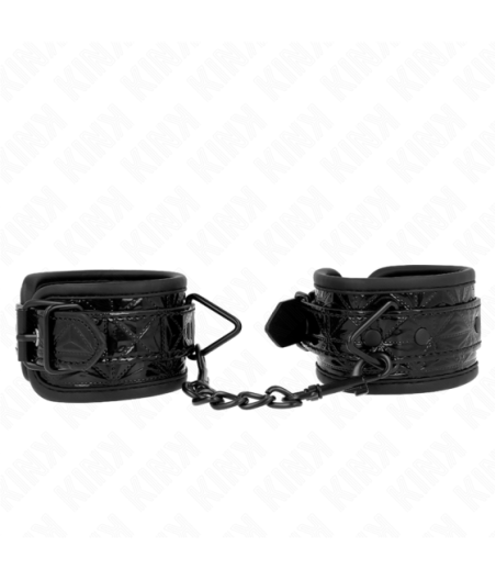 KINK - RESISTENZA DA POLSO CON MOTIVO A DIAMANTI NERO REGOLABILE 17-26 CM X 5,5 CM