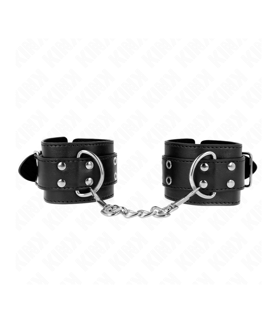KINK - REGTINO DA POLSO DOPPIA FIBBIA NERO REGOLABILE 19-26 CM