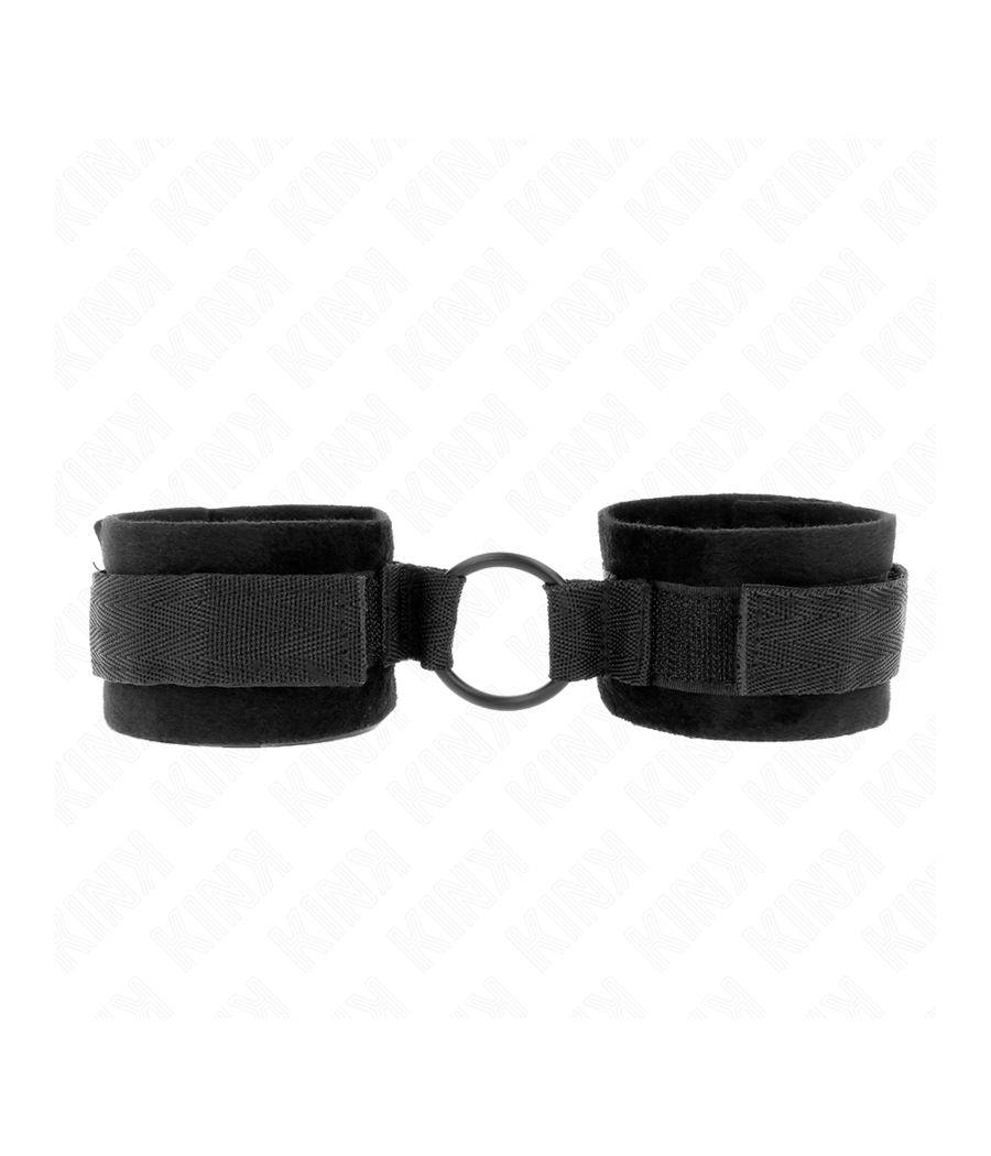 KINK - POLSINI IN PELLICCIA PER PRINCIPIANTI 25 CM CON O-RING 4 CM NERO REGOLABILE 15-25 CM