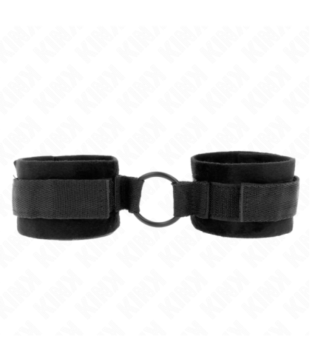 KINK - POLSINI IN PELLICCIA PER PRINCIPIANTI 25 CM CON O-RING 4 CM NERO REGOLABILE 15-25 CM