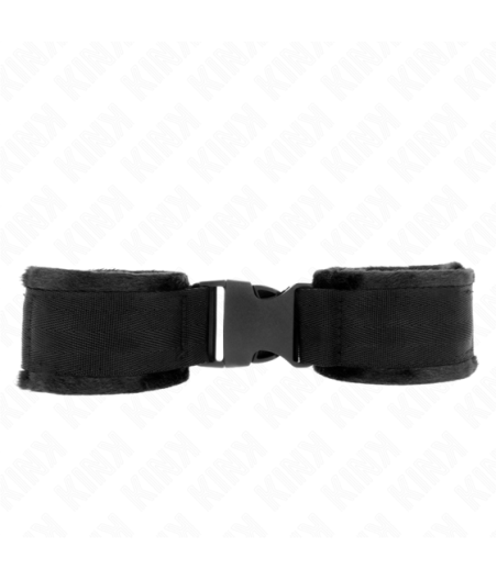 KINK - TENUTA DA POLSO IN NYLON HOOK&LOOP ROSSO-NERO MODELLO 1 REGOLABILE 25-35 CM X 6 CM