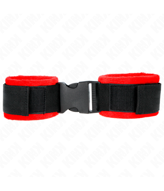 KINK - TENUTA DA POLSO IN NYLON HOOK&LOOP NERA MODELLO 1 AJDUSTABLE 25-35 CM X 6 CM