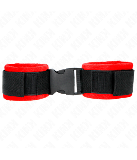 KINK - TENUTA DA POLSO IN NYLON HOOK&LOOP NERA MODELLO 1 AJDUSTABLE 25-35 CM X 6 CM