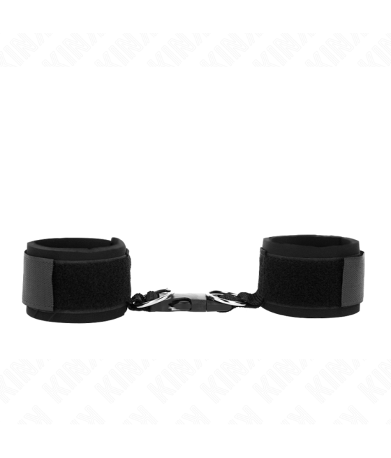 KINK - TENUTA DA POLSO IN NEOPRENE CON GANCIO E LOOP NERA REGOLABILE 22-34 CM