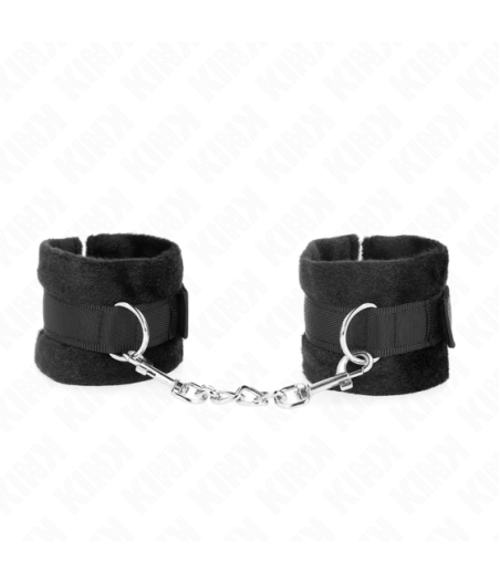 KINK - POLSINI IN PELLICCIA PER PRINCIPIANTI NERI 30 X 7 CM